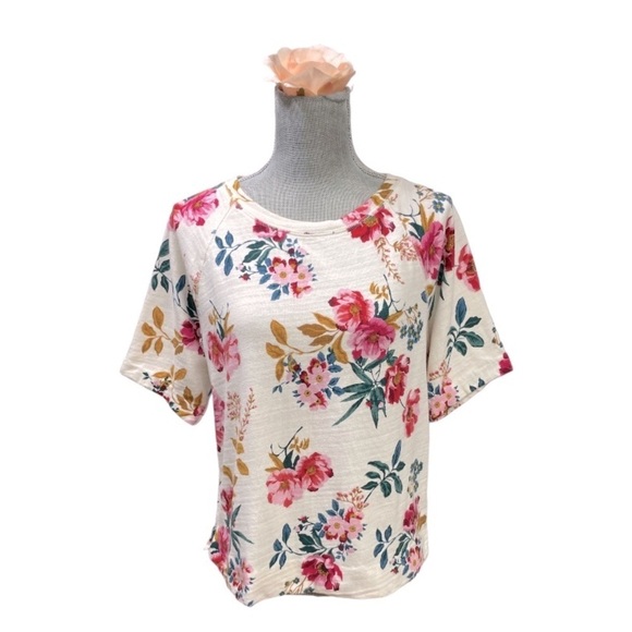 LOFT Women's All over Floral shirt size M - Picture 2 of 9